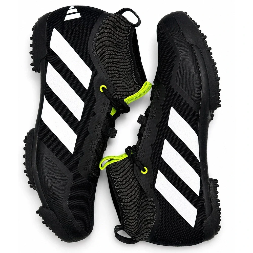 Adidas The Gravel Cycling Shoes Mens 8.5 Black Silver SPD Compatible AHQ9034 MTB